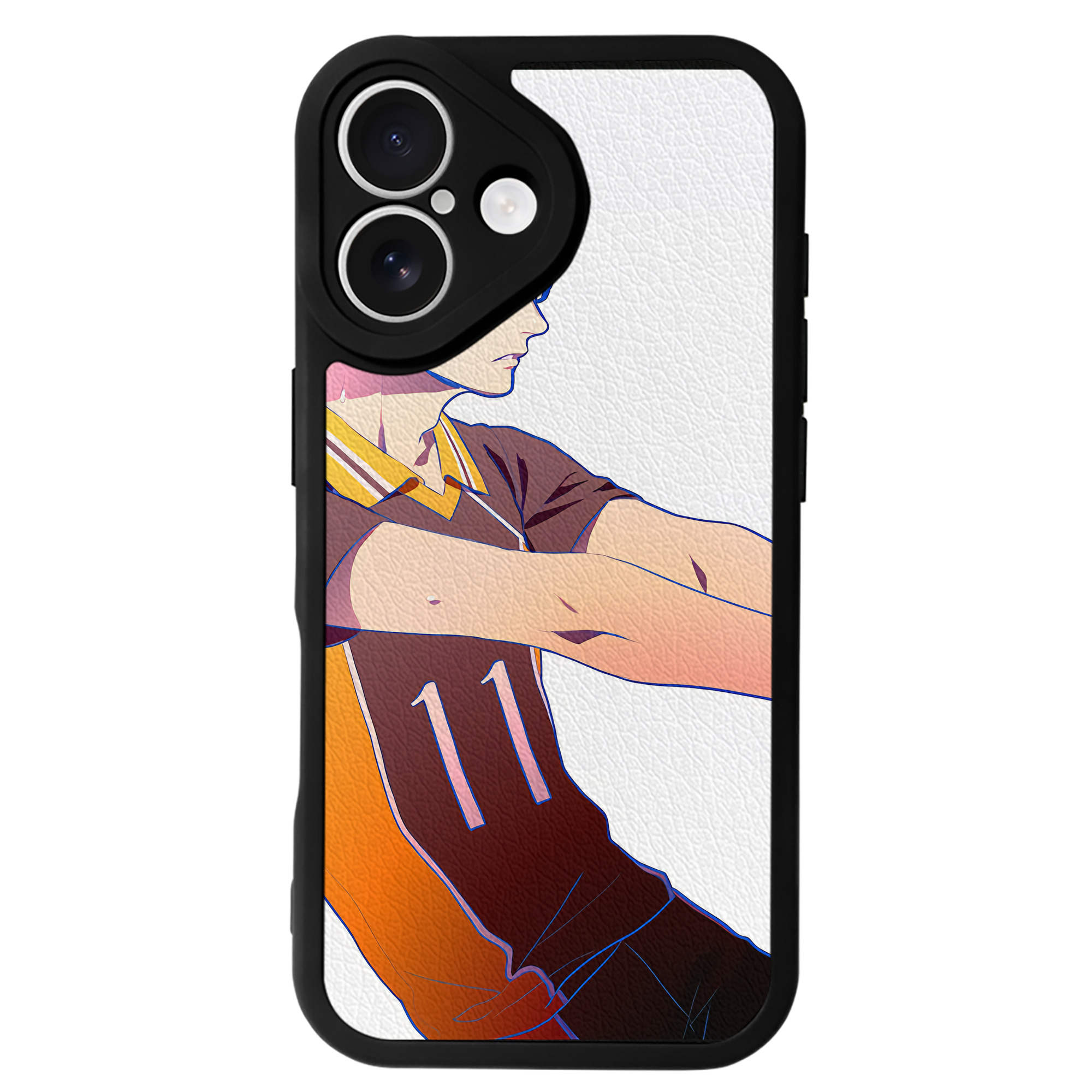 （画像用） ハイキュー!! Haikyu!! 【iPhone 16シリーズ対応】シリコンスマホケース（レザー調） 材質：シリコン